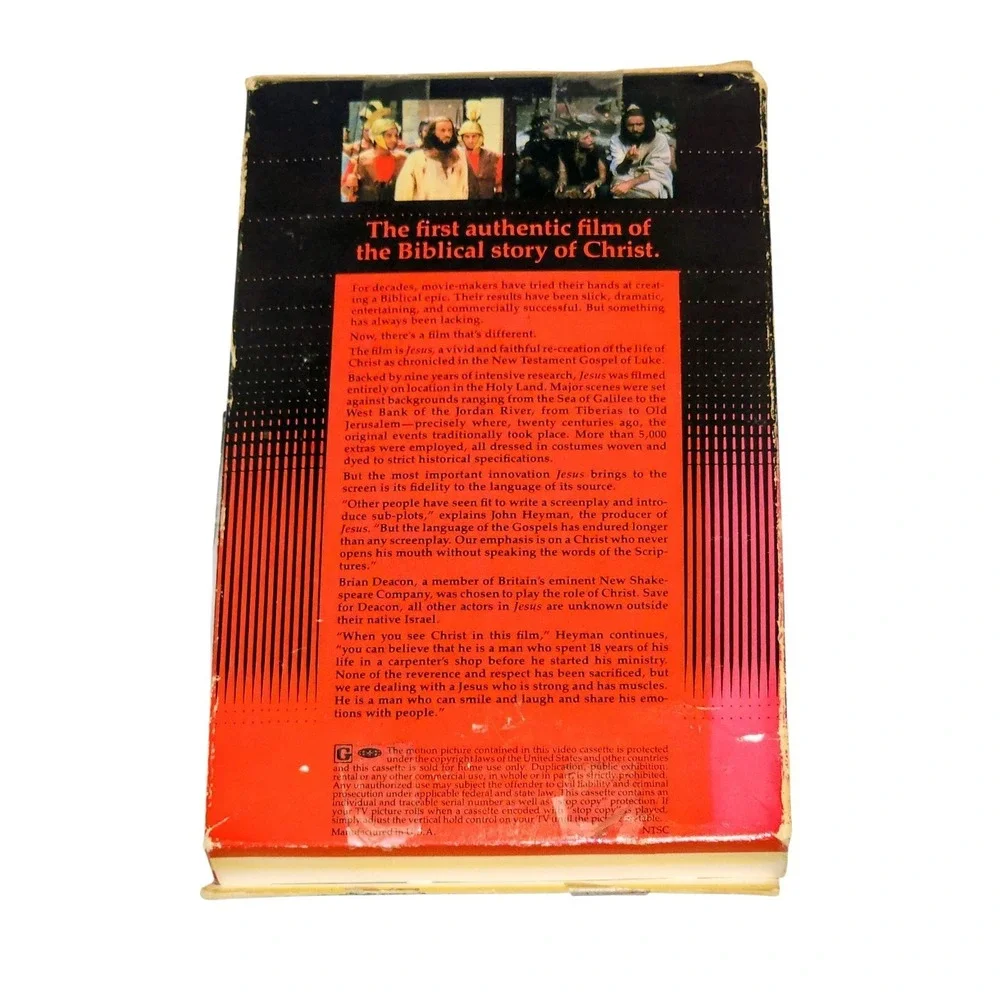 ✝️ Original Boxed WB Jesus Video Cassette VHS ✝️